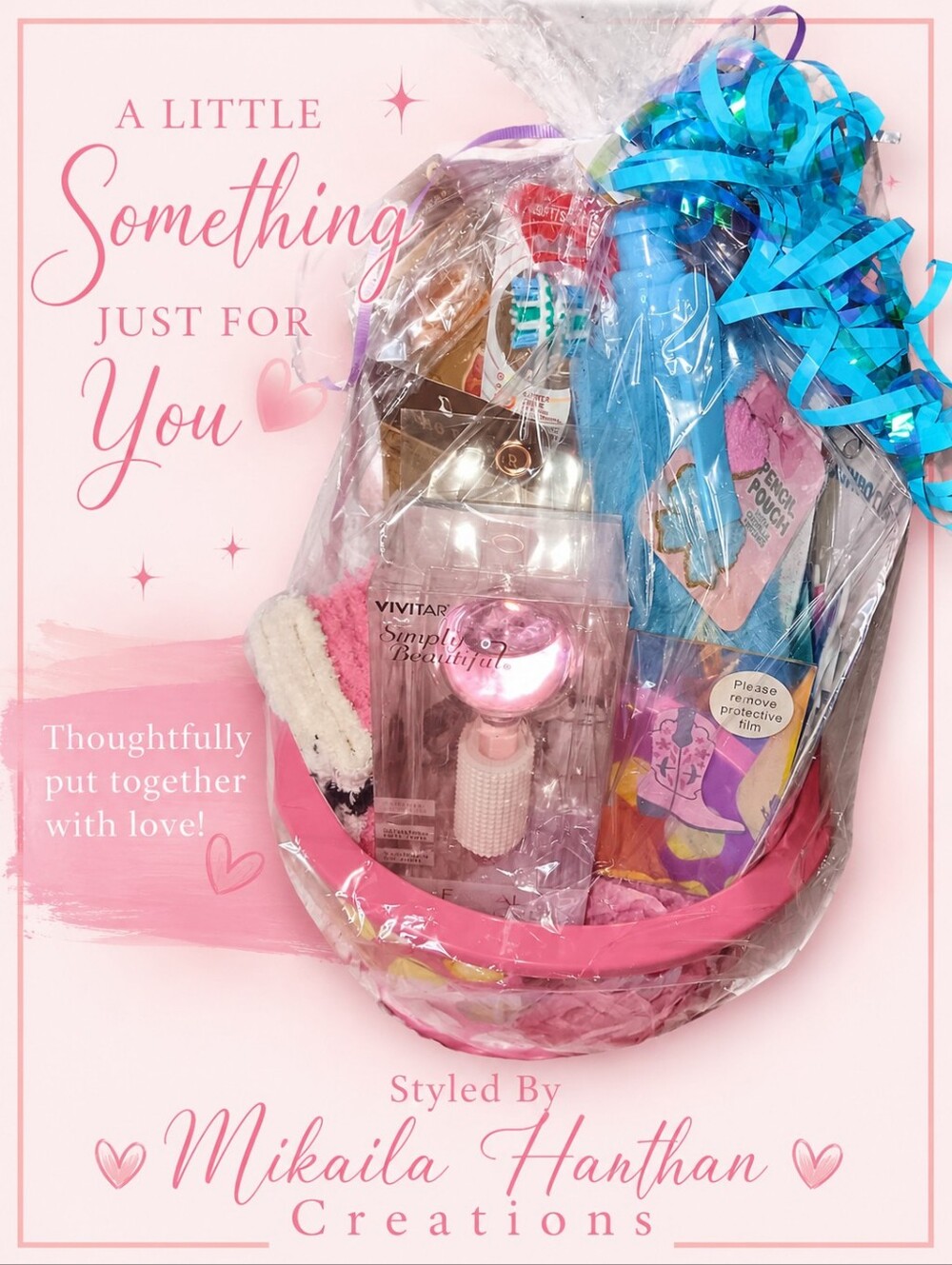Beauty & Self-Care Gift Basket | Facial Globe & Cozy Essentials